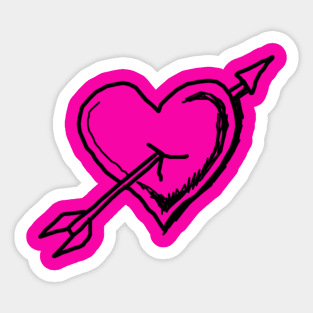 love arrow Sticker